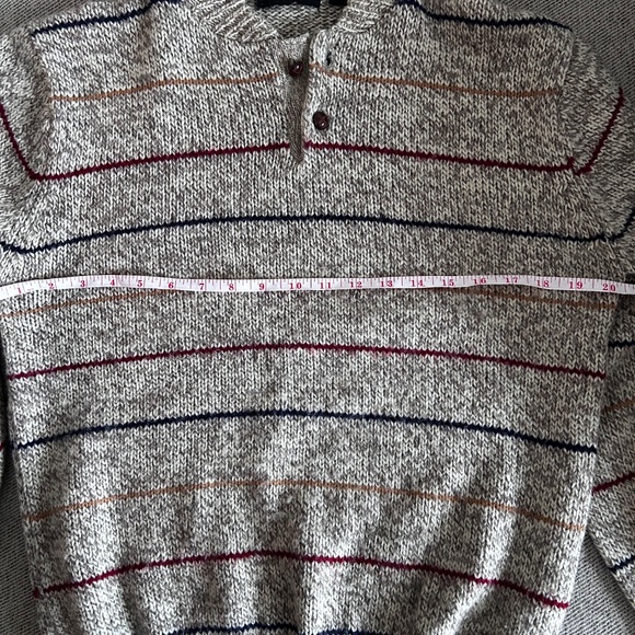 Vintage Wool Blend Striped Sweater - Picture 5 of 5